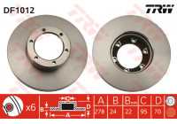 Disque de frein DF1012 TRW