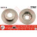 Disque de frein DF1114 TRW