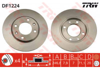 Disque de frein DF1224 TRW