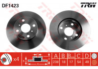 Disque de frein DF1423 TRW