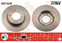 Disque de frein DF1435 TRW