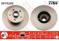 Disque de frein DF1524S TRW