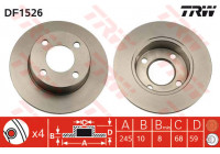 Disque de frein DF1526 TRW