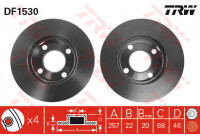 Disque de frein DF1530 TRW