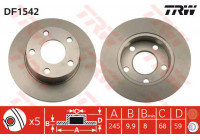Disque de frein DF1542 TRW
