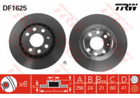 Disque de frein DF1625 TRW