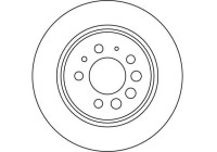 Disque de frein DF1674 TRW