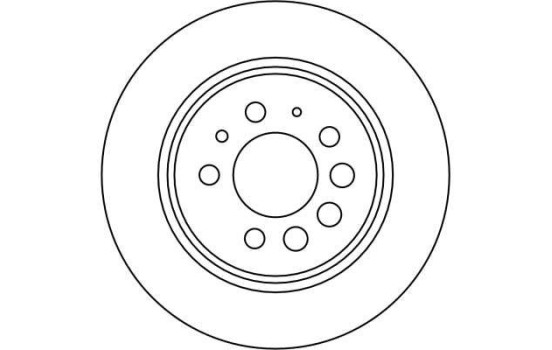 Disque de frein DF1674 TRW