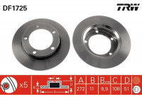 Disque de frein DF1725 TRW