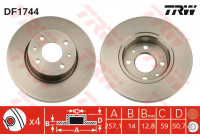 Disque de frein DF1744 TRW