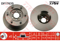 Disque de frein DF1763S TRW