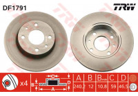 Disque de frein DF1791 TRW