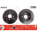 Disque de frein DF1811 TRW