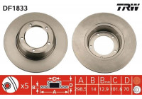 Disque de frein DF1833 TRW