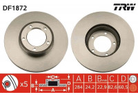 Disque de frein DF1872 TRW