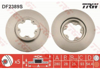 Disque de frein DF2389S TRW