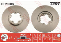 Disque de frein DF2390S TRW