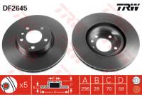 Disque de frein DF2645 TRW