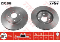 Disque de frein DF2658 TRW