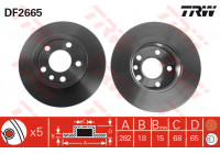 Disque de frein DF2665 TRW