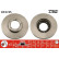 Disque de frein DF2745 TRW