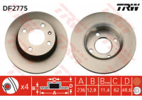 Disque de frein DF2775 TRW