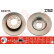 Disque de frein DF2775 TRW