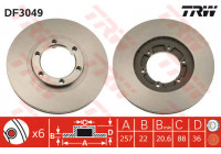 Disque de frein DF3049 TRW