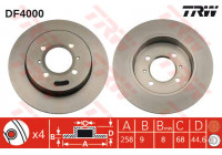 Disque de frein DF4000 TRW