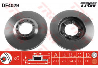 Disque de frein DF4029 TRW