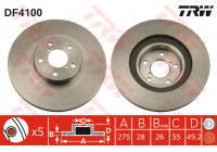 Disque de frein DF4100 TRW