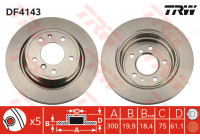 Disque de frein DF4143 TRW