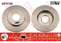Disque de frein DF4158 TRW