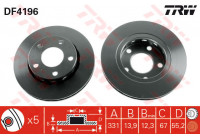 Disque de frein DF4196 TRW