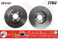 Disque de frein DF4197 TRW