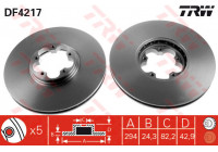 Disque de frein DF4217 TRW