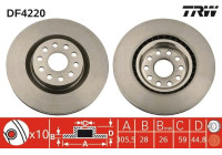 Disque de frein DF4220 TRW