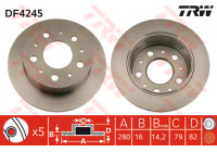 Disque de frein DF4245 TRW