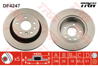 Disque de frein DF4247 TRW