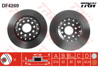 Disque de frein DF4269 TRW