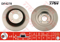 Disque de frein DF4278 TRW