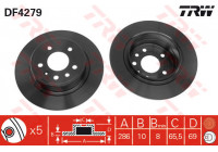Disque de frein DF4279 TRW