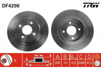 Disque de frein DF4298 TRW