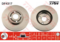 Disque de frein DF4317 TRW