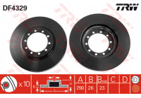 Disque de frein DF4329 TRW