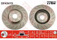 Disque de frein DF4341S TRW