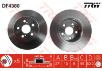 Disque de frein DF4380 TRW