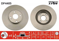Disque de frein DF4405 TRW