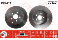 Disque de frein DF4417 TRW