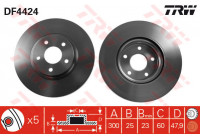 Disque de frein DF4424 TRW